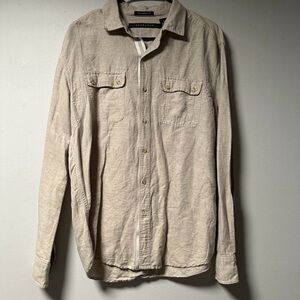 Sean John Beige Tailored Fit Shirt